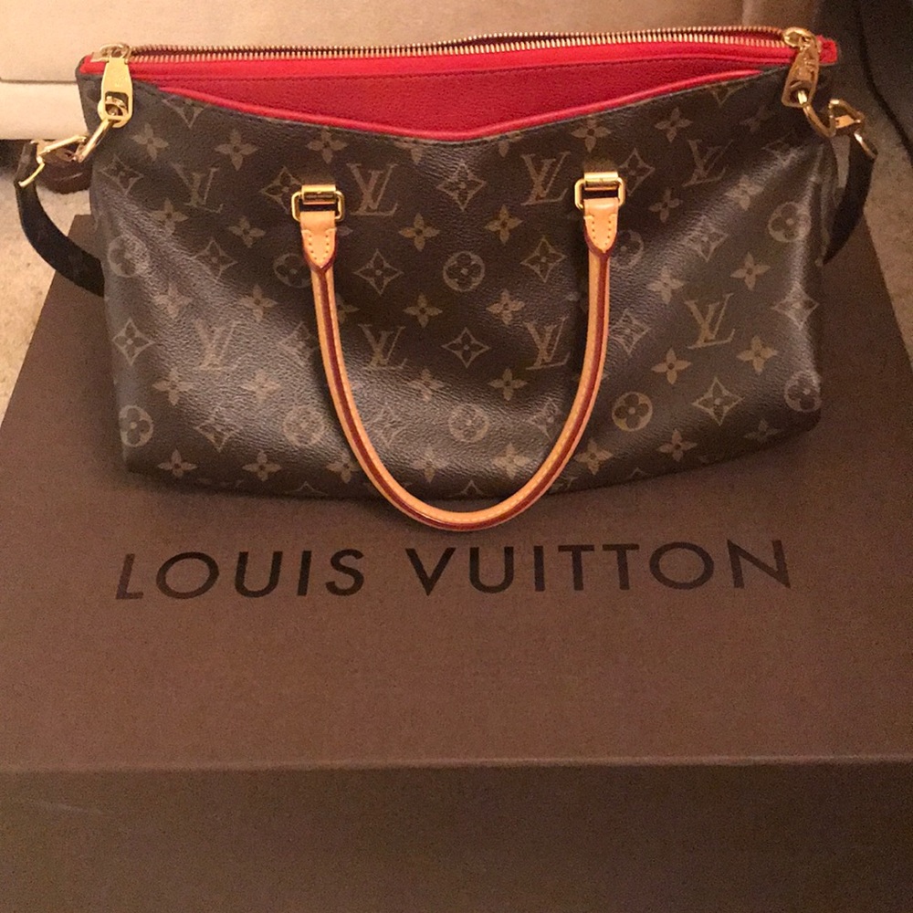 Authentic Louis Vuitton Pallas monogram cerise.